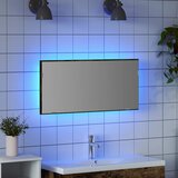  Ogledalo Zidne Smeđa 80 x 37 cm Staklo i inženjerski drvo | shoptok.hr