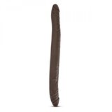 Dr Skin Dvojni dildo Dr. Skin, 41 cm, temno rjav Cene