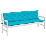  Jastuci za vrtnu klupu 2 kom tirkizni 200x50x7 cm od tkanine | Eponuda.com