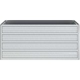 vidaXL Povišena vrtna gredica 100 x 40 x 45 cm pocinčani čelik srebrna | shoptok.hr