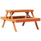  Stol za piknik voštano smeđi 105 x 134 x 75 cm masivna borovina | shoptok.hr