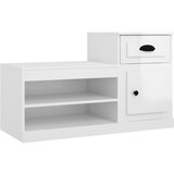 Maison Chic Omarice za obutev - Kopa za čevlje visok sijaj bela 100x42x60 cm inženirski les, (21777919) Cene