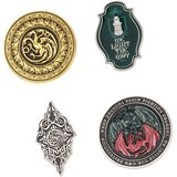 Grupo Erik Editores S. L. Game of Thrones, The House of The Dragon - Bedž set 4 - Game of Thrones, The House Of The Dragon | Eponuda.com