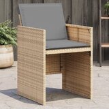 Maison Chic Vrtni stoli - Stol za vrt z blazinami 4 kosi bež poli ratan JS2204, (21876751) | Shoptok.si
