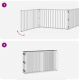  Pasja vrata 10 pcs Črna 100 x 60 cm Cinkana jeklena, (5000232748) | Shoptok.si