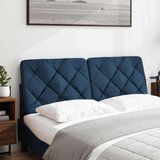 vidaXL Vzglavna stranica modra 140 cm blago | Shoptok.si