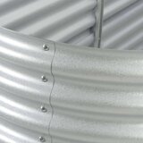  Visoka greda 240x80x44 cm pocinkano jeklo srebrna, (20758940) | Shoptok.si