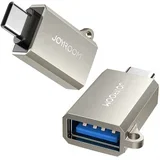 USB-C na USB-A Adapter Joyroom S-H151 z Očkom za Trak - Srebrna, (22006944)