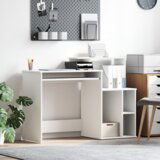 vidaXL Stol s Skladištem Bijeli 120.5x44x88.5 cm Inžinjerirano Drvo | shoptok.hr