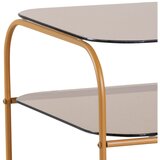 Hübsch Stranska mizica s stekleno mizno ploščo 41x41 cm Echo – | Shoptok.si