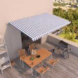 Tenda na ručno uvlačenje 500 x 350 cm plavo-bijela | shoptok.hr
