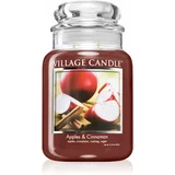 Village Candle Apples & Cinnamon dišeča sveča (Glass Lid) 602 g