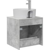  Umivaonik s policom Betonska siva 49,5 x 44,5 x 65 cm | shoptok.hr