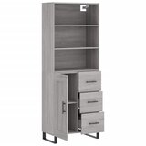  Visoka komoda siva sonome 69,5x34x180 cm od konstruiranog drva | shoptok.hr