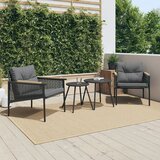 Maison Chic Vrtni stoli - Stol za vrt z blazinami 2 kosa črno jeklo JS2128, (21876991) | Shoptok.si
