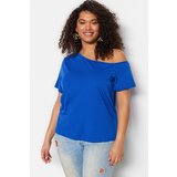 Trendyol Curve Saks Knitted Blouse With Off Shoulder Detail | Shoptok.si