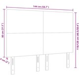  Uzglavlje Tamno siva 144 cm Kordura tekstil | shoptok.hr