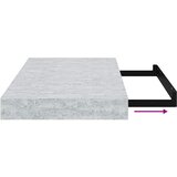  Plutajuća zidna polica siva boja betona 40 x 23 x 3,8 cm MDF | shoptok.hr