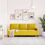 vidaXL Trosed rumen 180 cm žamet | Shoptok.si