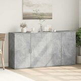  Komoda 2 kom siva boja betona 79x38x80 cm od konstruiranog drva | shoptok.hr