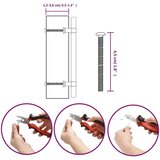  Ručke za ormarić 20 kom srebrne 128 mm od nehrđajućeg čelika | shoptok.hr