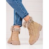 SHELOVET women's trappers with fur Cijene