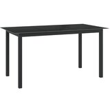The Living Store Vrtna jedilna garnitura 7-delna aluminij antracitna - Jedilna Garnitura, (21421755) | Shoptok.si
