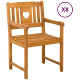  Vanjska klupa 8 pcs Prirodna 56 x 55 5 x 90 cm | shoptok.hr