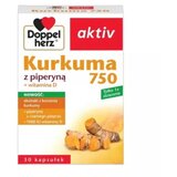 Doppelherz aktiv kurkuma 750 s kurkuminom + vitamin D3 1000 I.U. - 30 kaps. | shoptok.hr