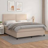  Krevet box spring s madracem cappuccino 180x200 cm umjetna koža Cijene