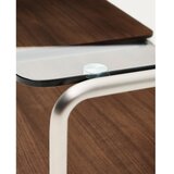 Kave Home Tamno smeđi stolić za kavu sa staklenom pločom stola 60x140 cm Tarsel – | shoptok.hr