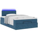 vidaXL Okvir kreveta s madracem tamnoplavi 120x200 cm baršunasti | shoptok.hr