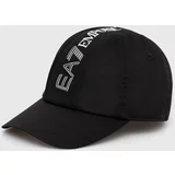Ea7 Emporio Armani Bombažna bejzbolska kapa črna barva, 4F103.245117