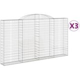  Lučne gabionske košare 3 kom 300x30x160/180cm pocinčano željezo | Eponuda.com