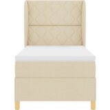  Krevet s podnicom i madracem Krem 100x200 cm Tkanina | shoptok.hr