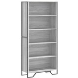 Maison Chic Knjižna omara - Knjižni regal siva sonoma 80x31x169 cm cm inženirski les, (21725508) Cene