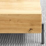 Bessagi Home klubska miza jasmina, barva hrasta, 2 predala | Shoptok.si