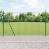 vidaXL Set stupova ograde Set od 26 Zeleni Metal 3,2 x 3,2 x 83,5 cm Cijene