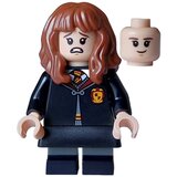 Lego Harry Potter hp468 Hermione Granger - Gryffindor Robe Clasped, Black Skirt, Black Short Legs with Dark Bluish Gray Stripes, Open Mouth Scared / cene
