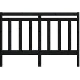  Uzglavlje za krevet crno 126 x 4 x 100 cm od masivne borovine | shoptok.hr
