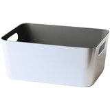 Venus košara za kupaonicu Colorado (24 x 17 x 10 cm, Plastika, Bijelo-sive boje) Cijene