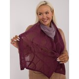 Fashion Hunters Light purple and plum ombre women's cotton knit scarf