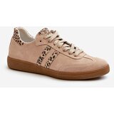 Zazoo N1068 Suede Low Women's Sneakers Beige | Shoptok.si
