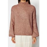 Trendyol Dusty Rose Soft Texture Thick Crew Neck Knitwear Sweater | shoptok.hr