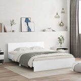  Okvir za krevet s uzglavljem i LED bijeli 150x200 cm | shoptok.hr