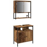  Set namještaja za kupaonicu 2 kom. Smeđa Konstruirano drvo | shoptok.hr