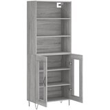  Visoka komoda siva sonome 69,5x34x180 cm od konstruiranog drva | shoptok.hr