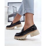 Resti Black women's eco leather patent leather moccasins Sepop- Footwear | Shoptok.si