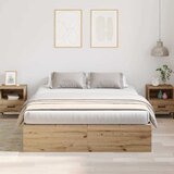  Krevet s ladicama s pohranom Umjetnički hrast 150 x 200 cm | shoptok.hr