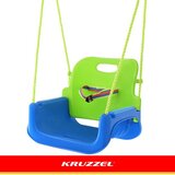 Kruzzel 3-u-1 zeleno-plava dječja ljuljačka | shoptok.hr